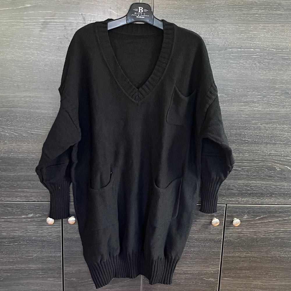 Viscose Knit Sweater Dress Oversized XXL-1X